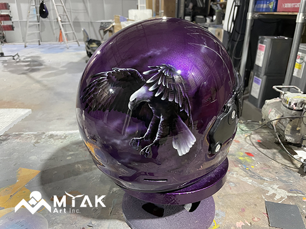 フルフェイスヘルメット、カスタムペイント！！